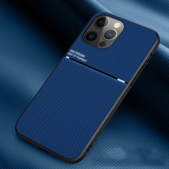 Cas d'inclinaison classique Strip magnétique PC + TPU Case pour iPhone 13 Pro (Bleu)