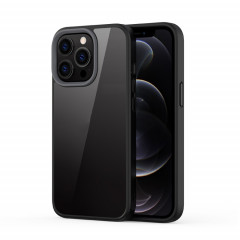 Ming Shield Hybrid Case transparent transparent givré de TPU + TPU Case antichoc pour iPhone 13 Pro (Noir)