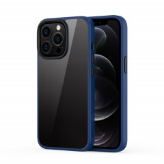 Ming Shield Hybrid Case transparent transparent transparent de TPU TPU pour iPhone 13 Pro (Bleu)
