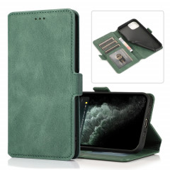 Fermoir magnétique rétro Fermoir à fermeture horizontale Horizontal Toam Cuir avec support & Cadre Slots & Photo Cadre & portefeuille pour iPhone 13 PRO (Vert)