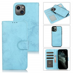 Étui de cuir horizontal horizontal rétro 2 en 1 avec machine à sous de carte et portefeuille pour iPhone 13 Pro (Bleu)