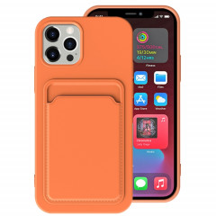 TPU + Doublure Flanelle Cas antichoc avec machines à sous pour iPhone 13 Pro (Orange)