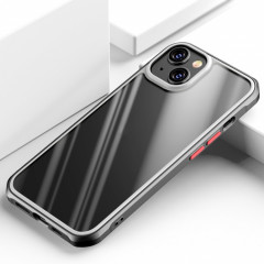 Belle couleur TPU + Clear Clear PC Quatre-angles Tous-Inclusive Case pour iPhone 13 (Noir)
