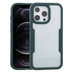 Acrylique + TPU 360 degrés Couverture complète Cas de protection antichoc pour iPhone 13 Pro (Vert)