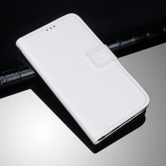 Idewei Crazy Horse Texture Horizontal Flip Cuir Coffret avec porte-cartes et portefeuille pour iPhone 13 (blanc)