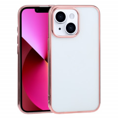 Étui de protection TPU de galvanoplastie ultra-mince pour iPhone 13 (rose)