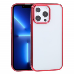 Étui de protection TPU de galvanoplastie ultra-mince pour iPhone 13 Pro (rouge)