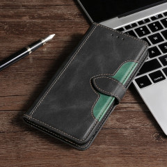 Pouce de couture Senteuse Boucle magnétique Horizontal Flip PU Coque en cuir PU avec support & carte Slots & Portefeuille pour iPhone 13 PRO (Noir)