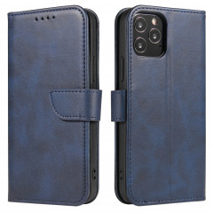 Calf Texture Boucle Horizontal Flip Cuir Coffret avec support & Card Slots & Portefeuille pour iPhone 13 Pro Max (Bleu)