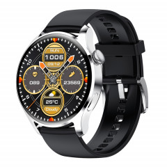 M103 1.35 pouces IPS Color Screen Smart Watch Smart Smart, Support Surveillance du sommeil / Surveillance de la fréquence cardiaque / Call Bluetooth / Playback, Style: Bracelet en silicone (argent noir)