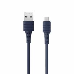 Remax RC-179M 2.4A Micro USB Haute TPE TPE-Câble de chargement rapide de la TPE, Longueur: 1m (bleu)