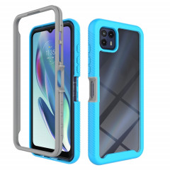 Pour Motorola Moto G50 5G Starry Sky School Color Series PC + Coque Téléphone TPU (Bleu clair)
