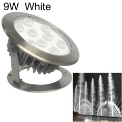 9W Square Park Landscape LED Lumière de piscine sous-marine (lumière blanche)