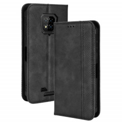 Pour Ulefone Armor 8 Boucle magnétique Texture rétro Texture Texture Texture (Noir)