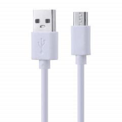 Câble de chargement de noyau de cuivre USB à micro USB, longueur de câble: 30cm (blanc)