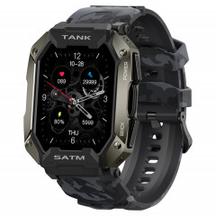 Tank M1 1.72 TFT Screen Watch Smart Watch, Support Surveillance du sommeil / Surveillance de la fréquence cardiaque (Camouflage Noir)