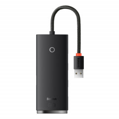 Adaptateur de moyeu USB-A de USB-A à USB-A à USB-A, Longueur du câble: 25cm (noir)