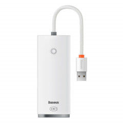 Adaptateur de moyeu USB-A de USB-A à USB-A à USB-A, Longueur du câble: 25cm (blanc)