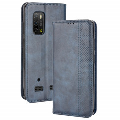 Pour Ulefone Armor X10 / X10 Pro Magretic Buckle Retro Texture Texture Le cuir Case (bleu)