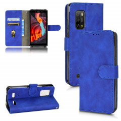 Pour Ulefone Armor X10 Skin Feel Magnetic Flip Leather Phone Case (bleu)