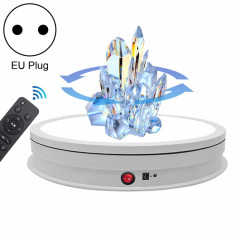 Platine tournante électrique de présentoir de lumière LED de 42 cm, prise d'alimentation:  (blanche)