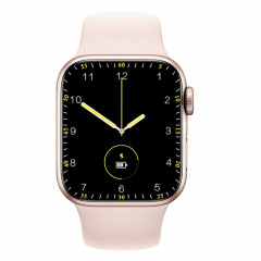 W17 Pro Max 1,9 pouces Bluetooth rappel de message d'appel montre intelligente en silicone (rose)