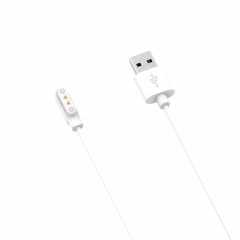 Pour Realme Watch 3 Câble de charge USB pour chargeur de berceau magnétique, longueur: 1 m (blanc)