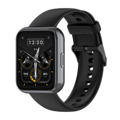 Pour Realme Watch 3 Bracelet de montre en silicone souple de couleur unie (noir)
