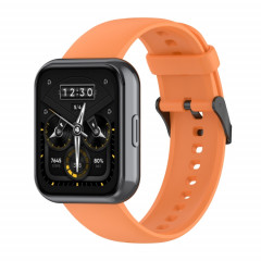 Pour Realme Watch 3 Bracelet de montre en silicone souple de couleur unie (Orange)