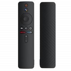 Pour Xiaomi MiBox S Housse de protection en silicone de couleur unie (noir)
