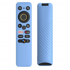 Pour Realme TV 30 pouces / 40 pouces Housse de protection en silicone de couleur unie (bleu ciel)