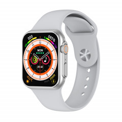La montre intelligente à écran carré N8 Ultra 2,02 pouces prend en charge la surveillance de la fréquence cardiaque/la surveillance de l'oxygène sanguin (argent)