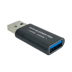 Connecteur de charge rapide du bloqueur de données USB GE06 (noir)