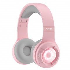 KE25 RGB Light Casque stéréo sans fil Bluetooth pour musique (rose)