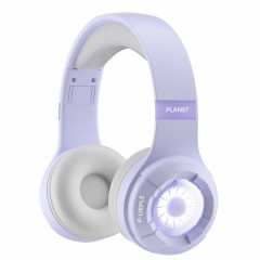 KE25 RGB Light Casque stéréo sans fil Bluetooth pour musique (violet)