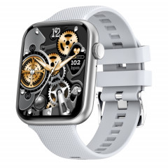 HT15 1,85 pouces bande de silicone IP67 montre intelligente étanche, prise en charge des appels Bluetooth/surveillance du sommeil (argent)