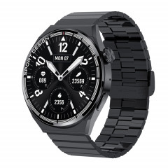 HDT 3 Max 1,6 pouces Steel Band IP67 Étanche Smart Watch Support Bluetooth Appel / NFC (Noir)
