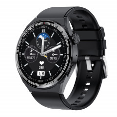 HDT 3 Max 1,6 pouces Bande de silicone IP67 Étanche Montre intelligente Prise en charge Appel Bluetooth / NFC (Noir)
