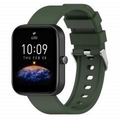 Pour le bracelet de montre en silicone OnePlus Nord Steps Style (vert armée)