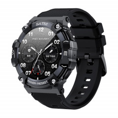 PG666 Montre intelligente d'appel Bluetooth à écran TFT de 1,39 pouces, prend en charge la surveillance de la fréquence cardiaque / de la pression artérielle (noir)