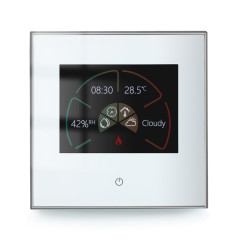 BHT-2002GALM 220V Thermostat de chauffage domestique intelligent Thermostat WiFi de chauffage de l'eau (blanc)