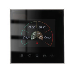 BHT-2002GCLM 220V Smart Home Chauffage Thermostat Chaudière Chauffage WiFi Thermostat (Noir)