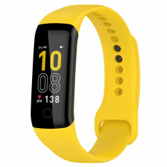 Pour Mambo Band 5 / 5S Bracelet de montre de remplacement en silicone de couleur unie (jaune)