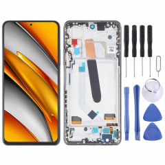 Écran LCD OLED pour Xiaomi Poco F3 Digitizer Assemblage complet avec cadre (Noir)