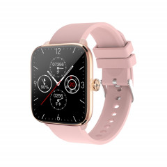 T20 1,96 pouces IP67 Montre intelligente à bande de silicone étanche, prend en charge les appels Bluetooth à double mode / surveillance de la fréquence cardiaque (rose)