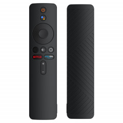 Pour Xiaomi MiBox S Étui de protection en silicone liquide pour télécommande (Noir)