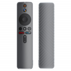 Pour étui de protection en silicone liquide pour télécommande Xiaomi MiBox S (mat translucide)