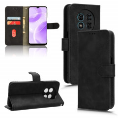 Pour Ulefone Note 15 Skin Feel Étui de téléphone en cuir à rabat magnétique (Noir)