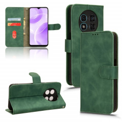 Pour Ulefone Note 15 Skin Feel Étui de téléphone en cuir à rabat magnétique (Vert)