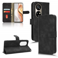 Pour Ulefone Note 17 Pro Skin Feel Étui de téléphone en cuir à rabat magnétique (Noir)
